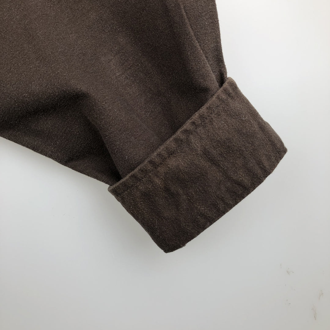 Carhartt Long Sleeve Light Flannel Shirt, Men's XL cotton brown type Vintage Second Hand