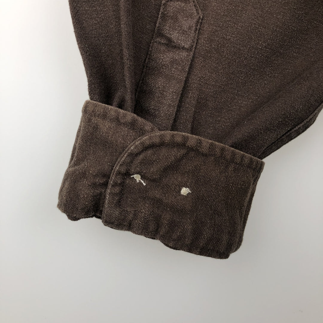 Carhartt Long Sleeve Light Flannel Shirt, Men's XL cotton brown type Vintage Second Hand