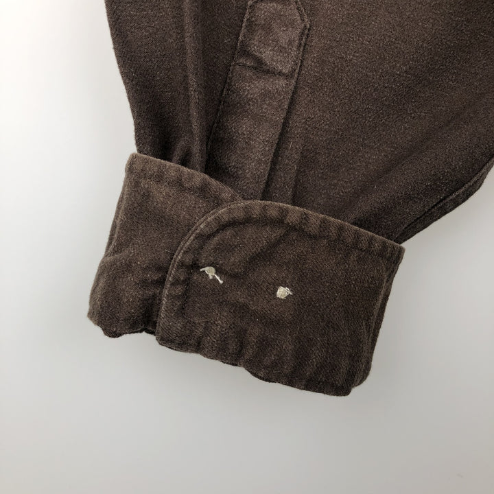 Carhartt Long Sleeve Light Flannel Shirt, Men's XL cotton brown type Vintage Second Hand