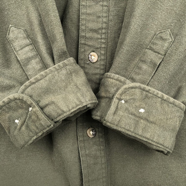 Carhartt Long Sleeve Chamois Cloth Shirt, Men's XL cotton Khaki type Vintage Second Hand