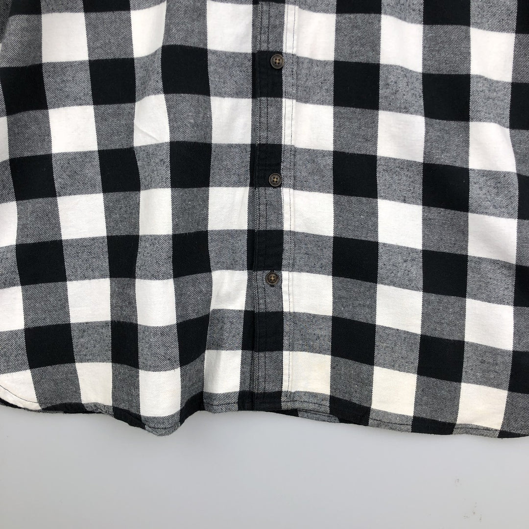 Levi's Long Sleeve Light Flannel Check Shirt, Men's Size XL cotton white type Vintage Second Hand