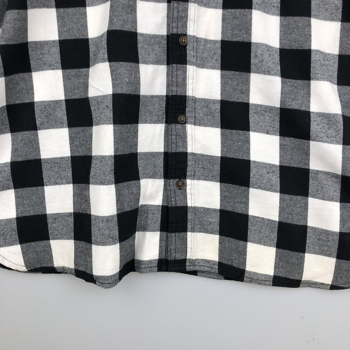 Levi's Long Sleeve Light Flannel Check Shirt, Men's Size XL cotton white type Vintage Second Hand