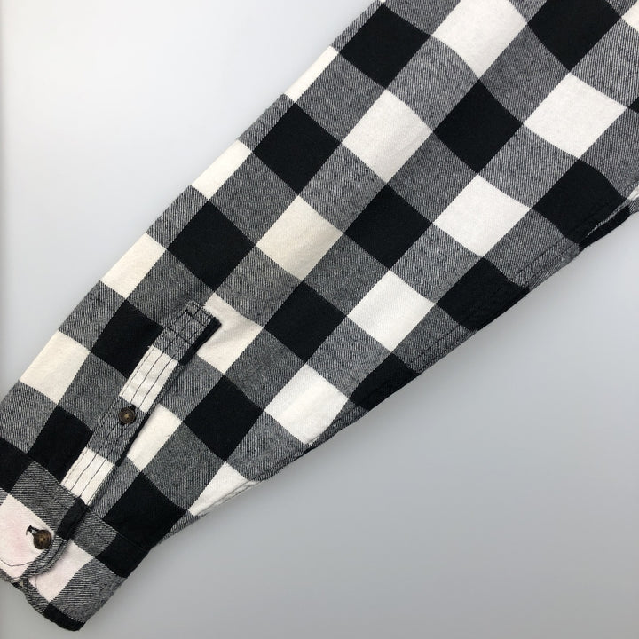 Levi's Long Sleeve Light Flannel Check Shirt, Men's Size XL cotton white type Vintage Second Hand