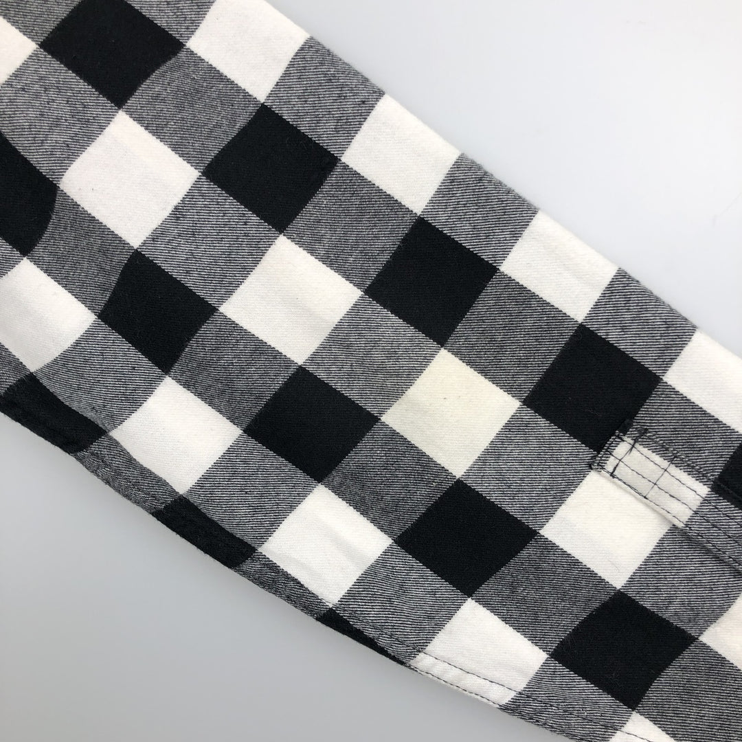 Levi's Long Sleeve Light Flannel Check Shirt, Men's Size XL cotton white type Vintage Second Hand