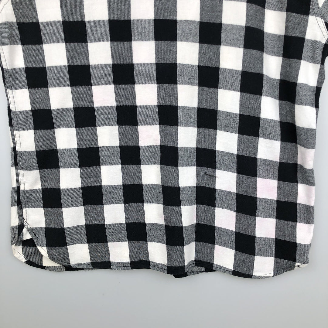 Levi's Long Sleeve Light Flannel Check Shirt, Men's Size XL cotton white type Vintage Second Hand