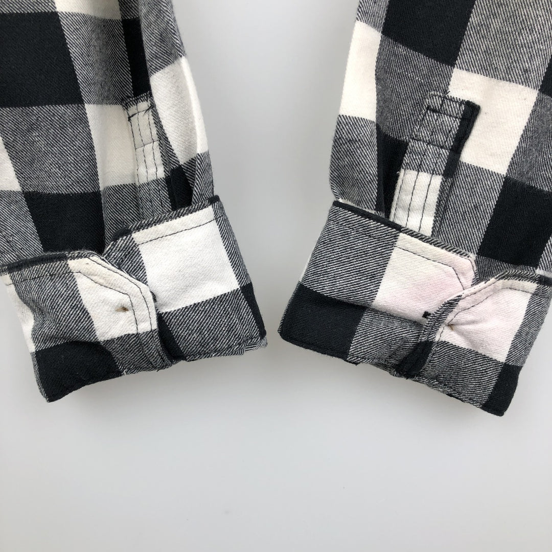 Levi's Long Sleeve Light Flannel Check Shirt, Men's Size XL cotton white type Vintage Second Hand