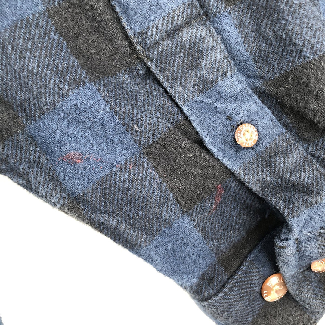 FIELD AND STREAM Buffalo Check Long Sleeve Flannel Check Shirt, Men's Size L cotton blue type Vintage Second Hand