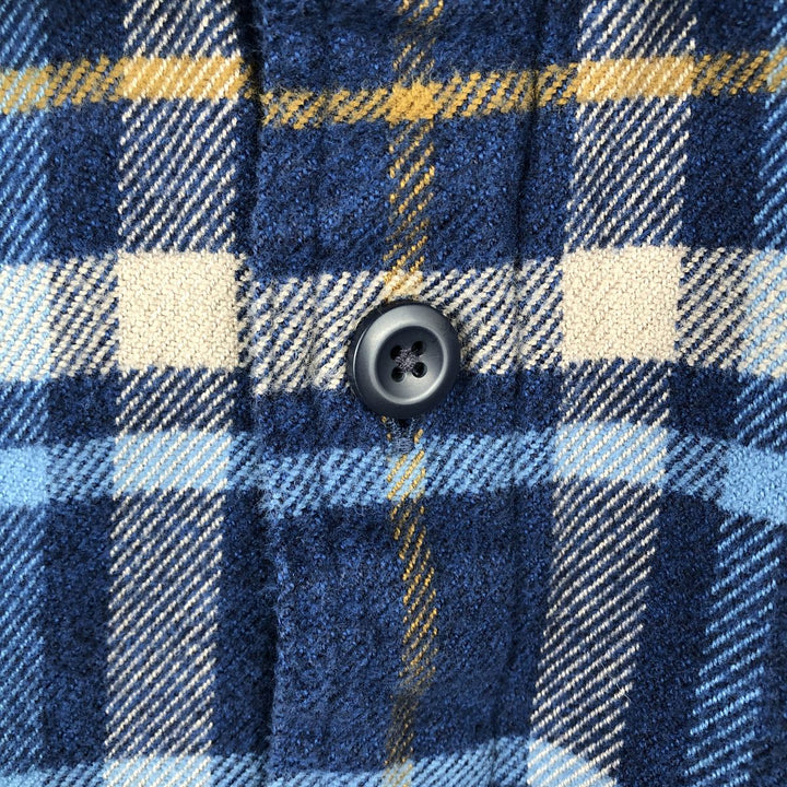 Patagonia STY53947FA20 Long Sleeve Flannel Check Shirt, Men's Size L Organic cotton blue type Vintage Second Hand