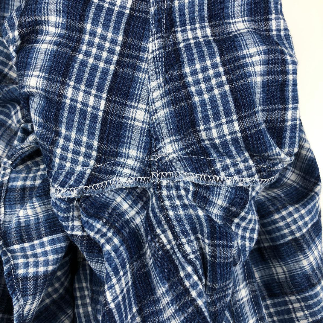 Brooks Brothers 1818 Regent Fit Long Sleeve Cotton Check Shirt, Men's Size L cotton blue type Vintage Second Hand