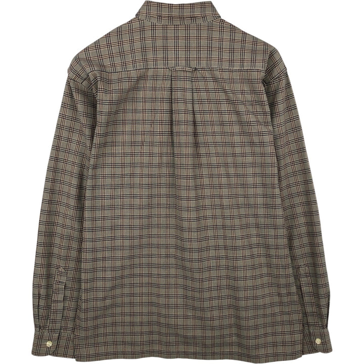 90'S - Vintage Levi's Gun Club Check Long Sleeve Button-Down Check Shirt, Men's Size Medium unclear brown type Vintage Second Hand