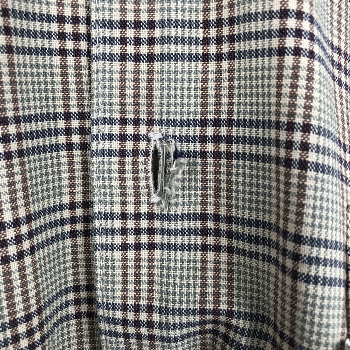 90'S - Vintage Levi's Gun Club Check Long Sleeve Button-Down Check Shirt, Men's Size Medium unclear brown type Vintage Second Hand