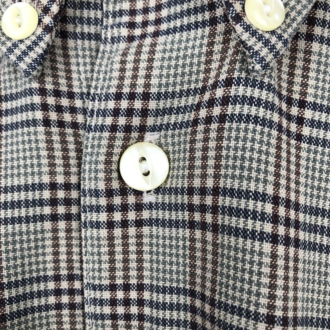 90'S - Vintage Levi's Gun Club Check Long Sleeve Button-Down Check Shirt, Men's Size Medium unclear brown type Vintage Second Hand