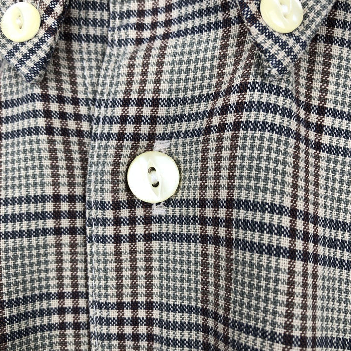 90'S - Vintage Levi's Gun Club Check Long Sleeve Button-Down Check Shirt, Men's Size Medium unclear brown type Vintage Second Hand