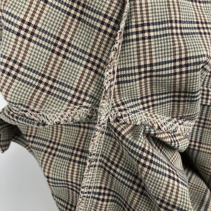 90'S - Vintage Levi's Gun Club Check Long Sleeve Button-Down Check Shirt, Men's Size Medium unclear brown type Vintage Second Hand