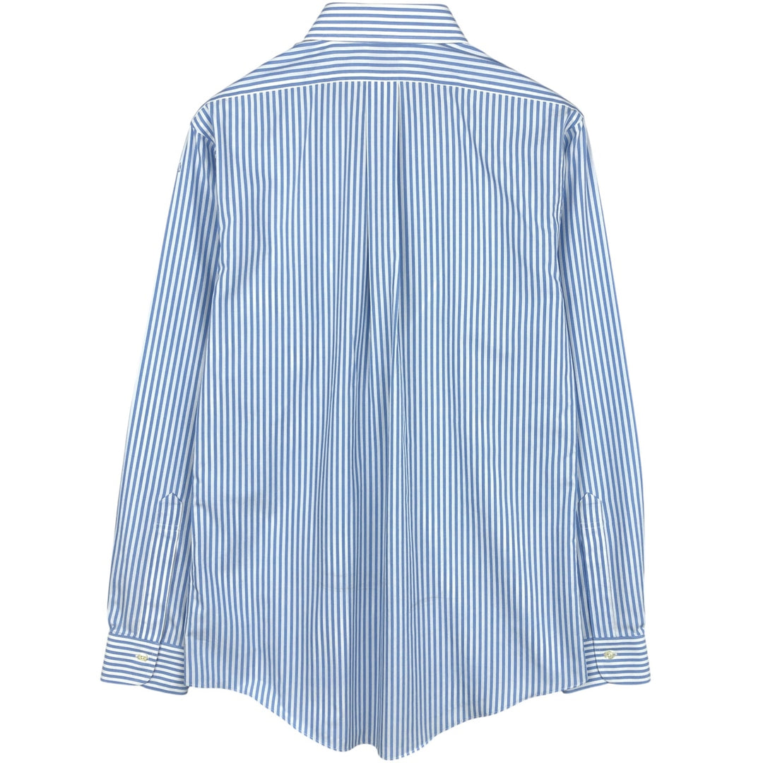 Brooks Brothers Est.1818 Long Sleeve Cotton Striped Shirt, Men's M Size cotton white type Vintage Second Hand