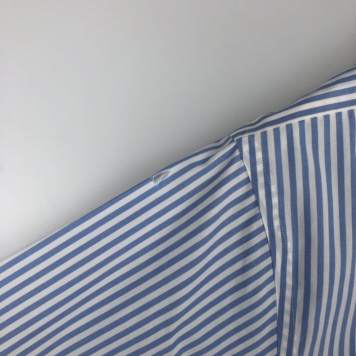 Brooks Brothers Est.1818 Long Sleeve Cotton Striped Shirt, Men's M Size cotton white type Vintage Second Hand