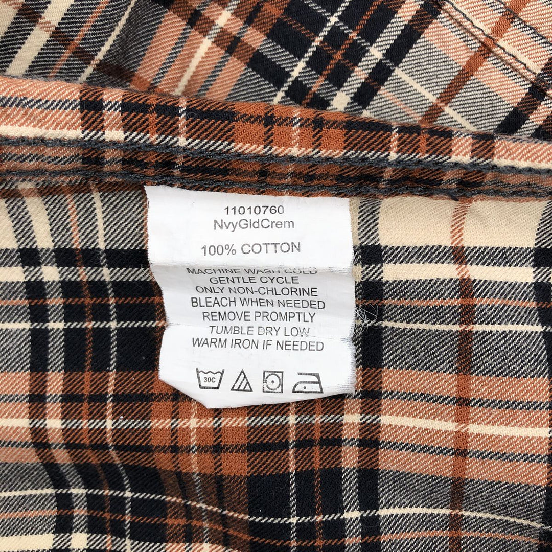 Filson Long Sleeve Cotton Check Shirt, Men's Size Small cotton black type Vintage Second Hand
