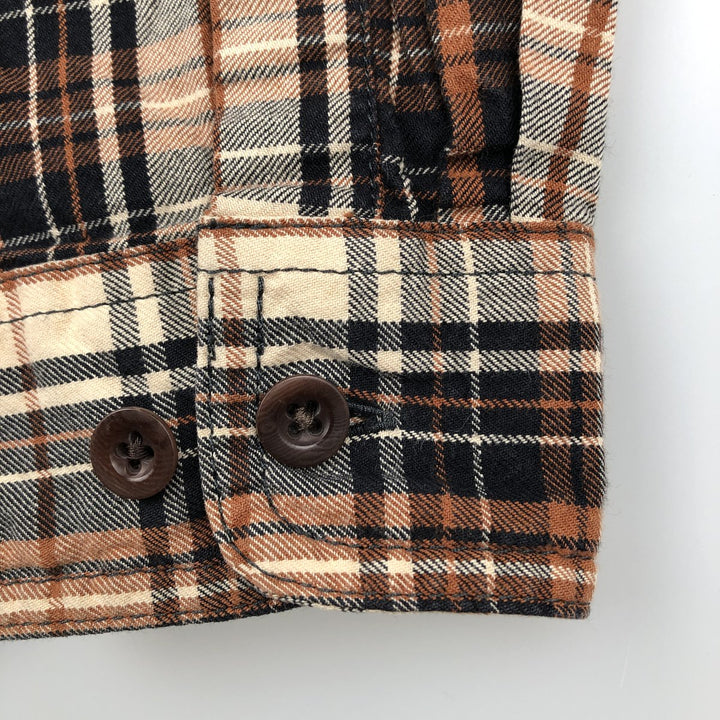Filson Long Sleeve Cotton Check Shirt, Men's Size Small cotton black type Vintage Second Hand