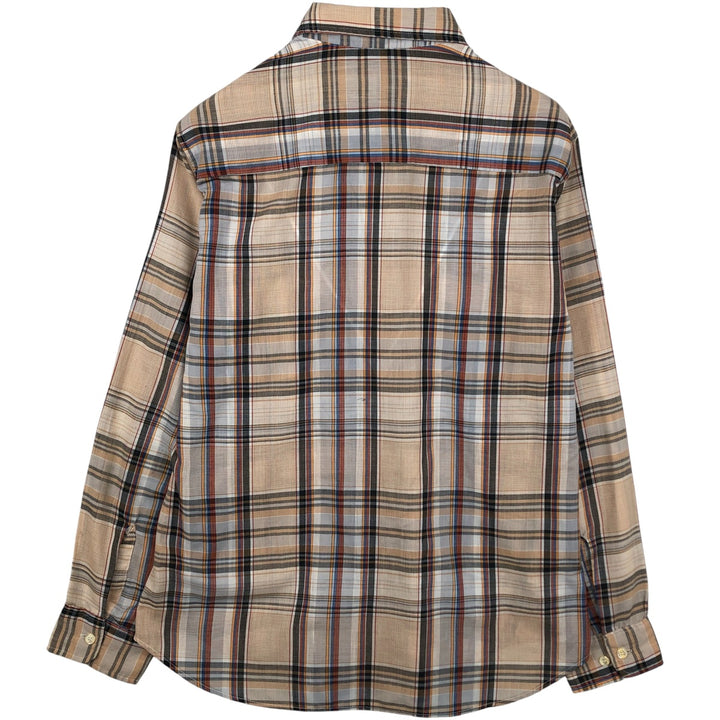 Vintage 1970'S Levi's Movin' On Check Pattern Long Sleeve Shirt, Men's Size XL unclear Beige type Vintage Second Hand