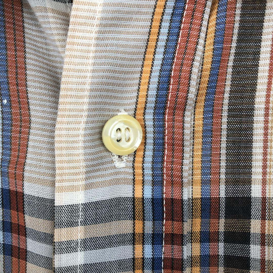 Vintage 1970'S Levi's Movin' On Check Pattern Long Sleeve Shirt, Men's Size XL unclear Beige type Vintage Second Hand
