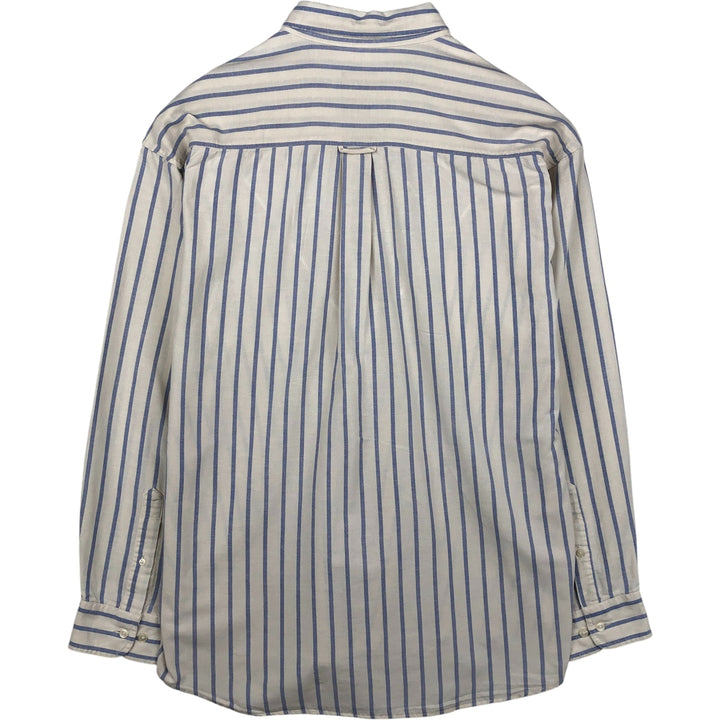 90'S Vintage GAP Long Sleeve Button-Down Striped Shirt, Made in Canada, Men's Size XL cotton white type Vintage Second Hand