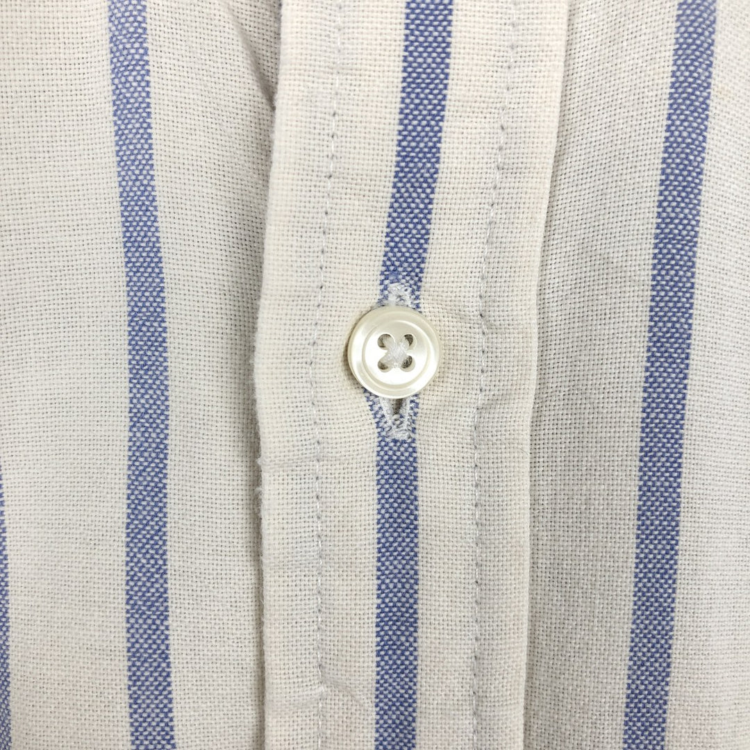 90'S Vintage GAP Long Sleeve Button-Down Striped Shirt, Made in Canada, Men's Size XL cotton white type Vintage Second Hand