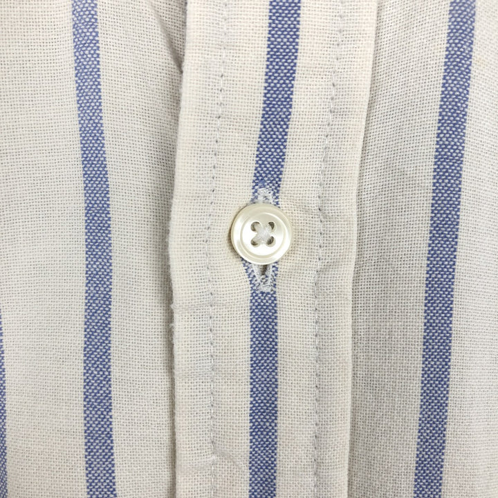 90'S Vintage GAP Long Sleeve Button-Down Striped Shirt, Made in Canada, Men's Size XL cotton white type Vintage Second Hand