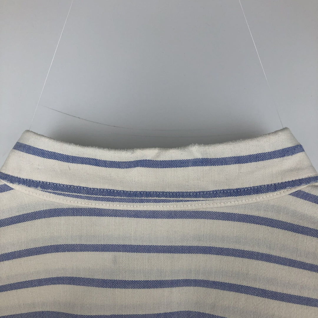 90'S Vintage GAP Long Sleeve Button-Down Striped Shirt, Made in Canada, Men's Size XL cotton white type Vintage Second Hand