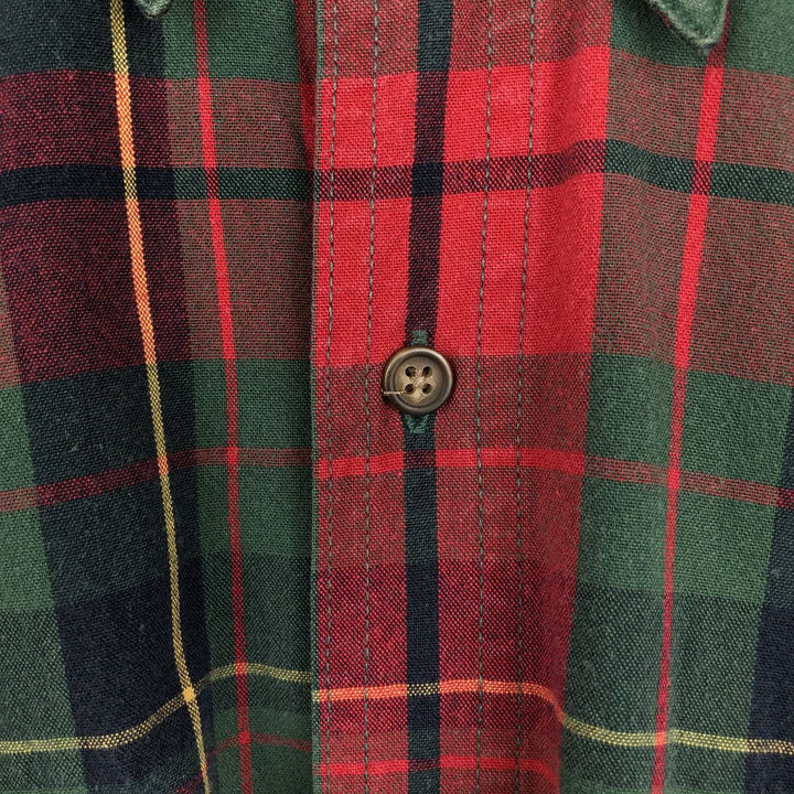 90'S GAP Vintage Long Sleeve Cotton Check Shirt, Men's Size L cotton red type Vintage Second Hand
