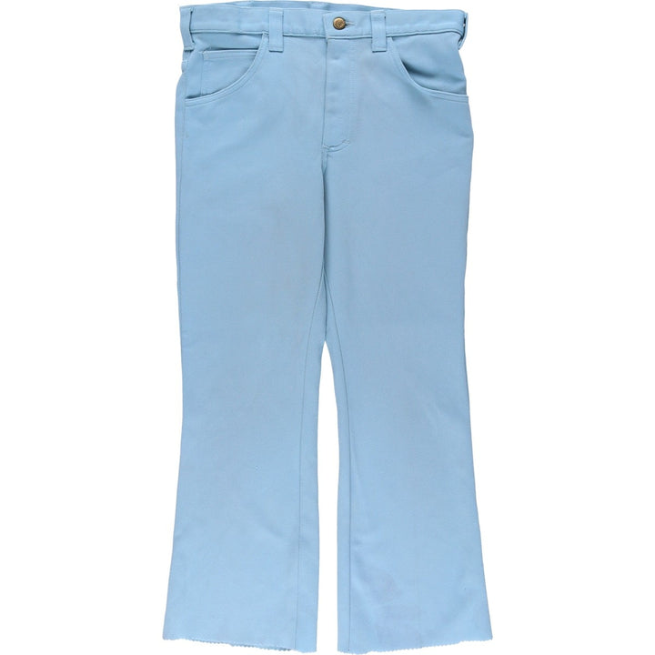 Vintage 1970'S Lee Leens flare slacks, made in the USA, women's size XL (w31). unclear Blue type light blue Vintage Second Hand