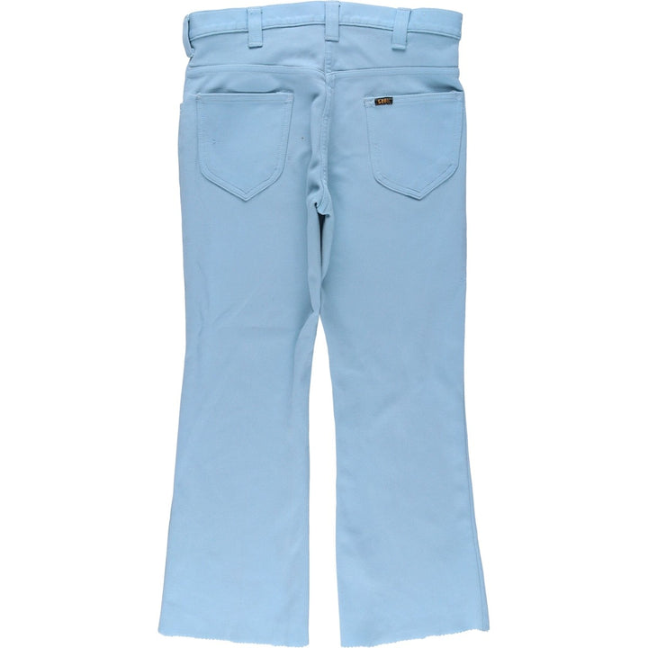 Vintage 1970'S Lee Leens flare slacks, made in the USA, women's size XL (w31). unclear Blue type light blue Vintage Second Hand