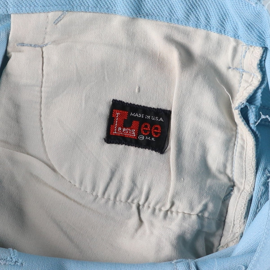Vintage 1970'S Lee Leens flare slacks, made in the USA, women's size XL (w31). unclear Blue type light blue Vintage Second Hand