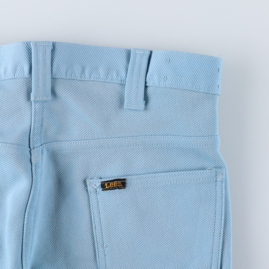 Vintage 1970'S Lee Leens flare slacks, made in the USA, women's size XL (w31). unclear Blue type light blue Vintage Second Hand