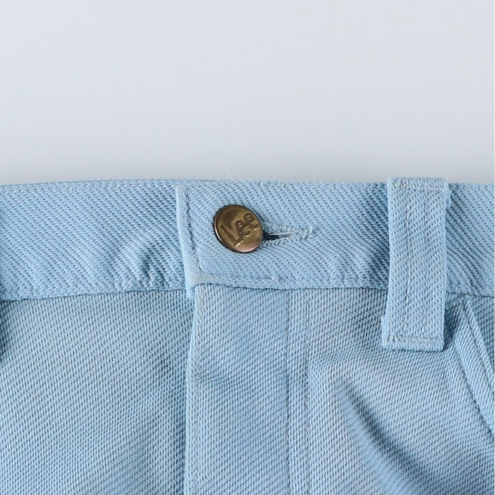 Vintage 1970'S Lee Leens flare slacks, made in the USA, women's size XL (w31). unclear Blue type light blue Vintage Second Hand