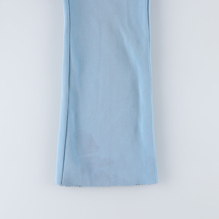Vintage 1970'S Lee Leens flare slacks, made in the USA, women's size XL (w31). unclear Blue type light blue Vintage Second Hand