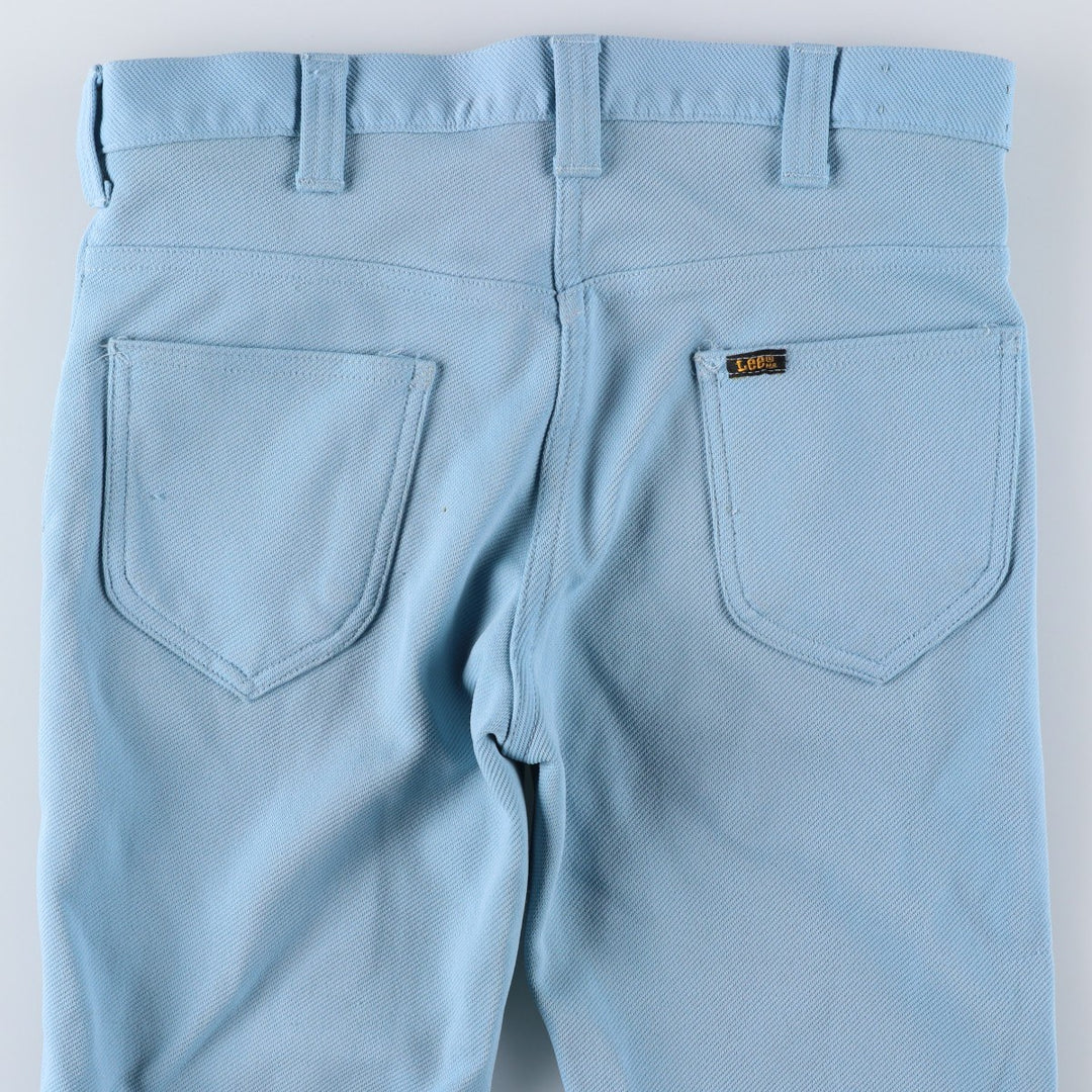 Vintage 1970'S Lee Leens flare slacks, made in the USA, women's size XL (w31). unclear Blue type light blue Vintage Second Hand