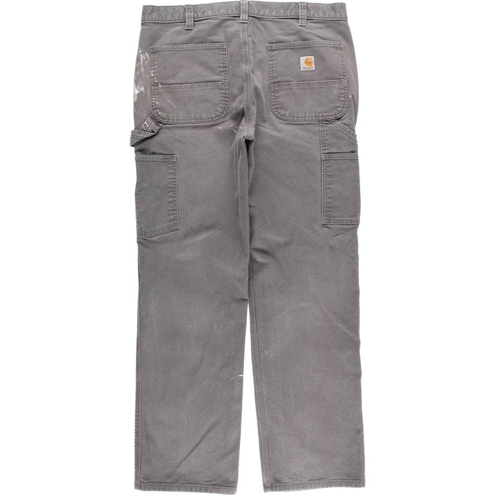 Carhartt Relaxed Fit Painted Duck Painter Pants, Men's, Size 37 cotton gray type Vintage Second Hand