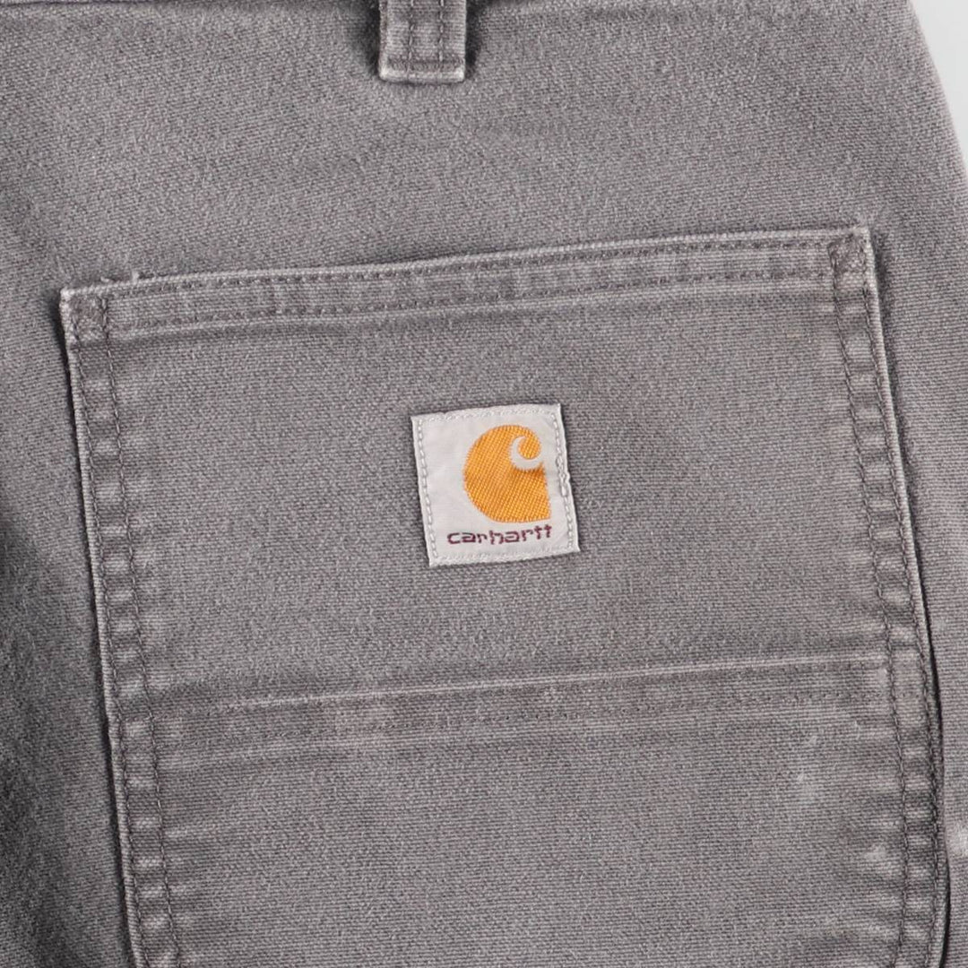 Carhartt Relaxed Fit Painted Duck Painter Pants, Men's, Size 37 cotton gray type Vintage Second Hand