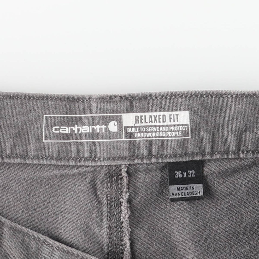 Carhartt Relaxed Fit Painted Duck Painter Pants, Men's, Size 37 cotton gray type Vintage Second Hand