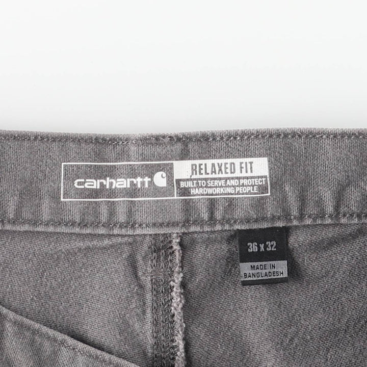 Carhartt Relaxed Fit Painted Duck Painter Pants, Men's, Size 37 cotton gray type Vintage Second Hand