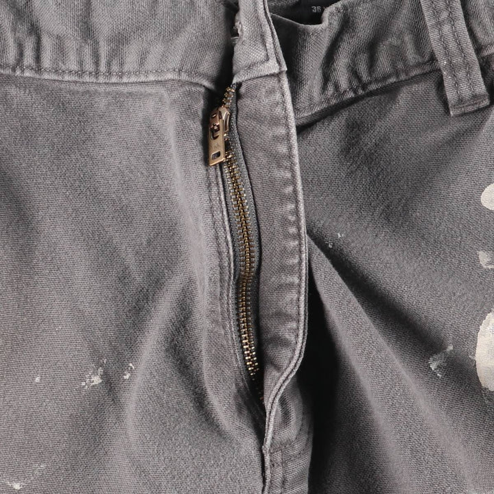 Carhartt Relaxed Fit Painted Duck Painter Pants, Men's, Size 37 cotton gray type Vintage Second Hand