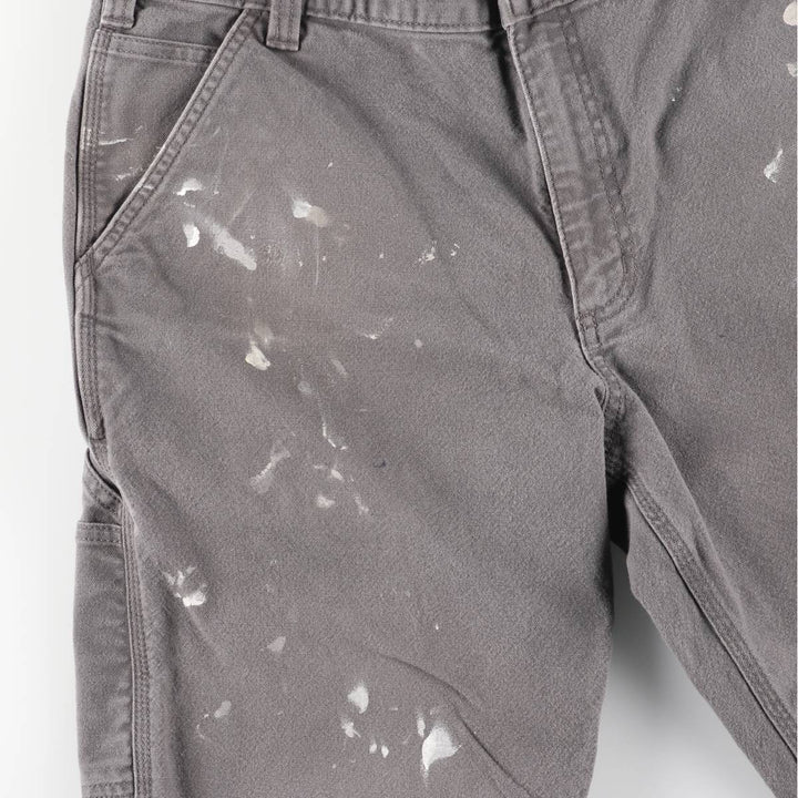 Carhartt Relaxed Fit Painted Duck Painter Pants, Men's, Size 37 cotton gray type Vintage Second Hand