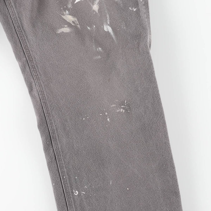 Carhartt Relaxed Fit Painted Duck Painter Pants, Men's, Size 37 cotton gray type Vintage Second Hand