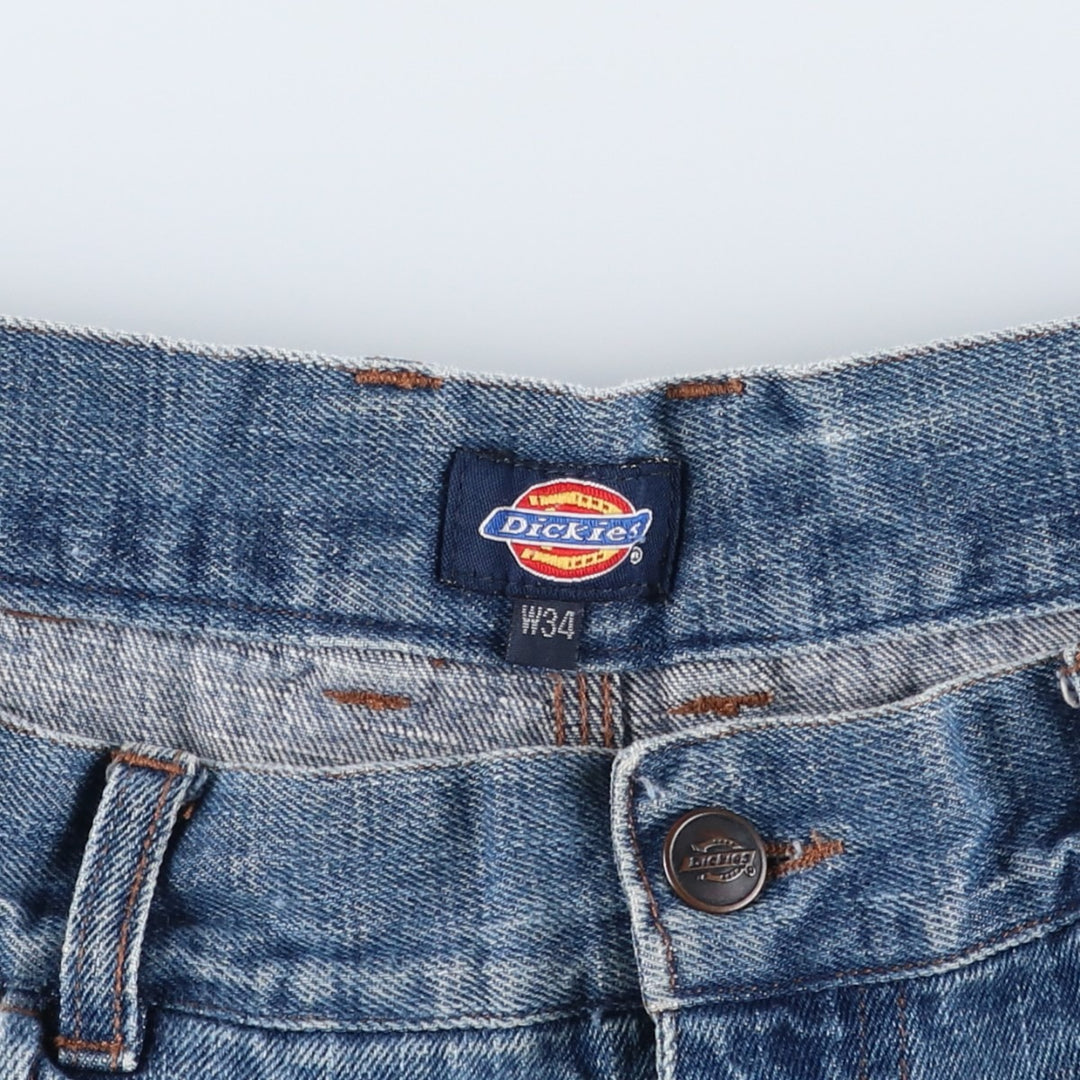 Dickies denim painter shorts, half pants, men's size w34 cotton blue type Vintage Second Hand