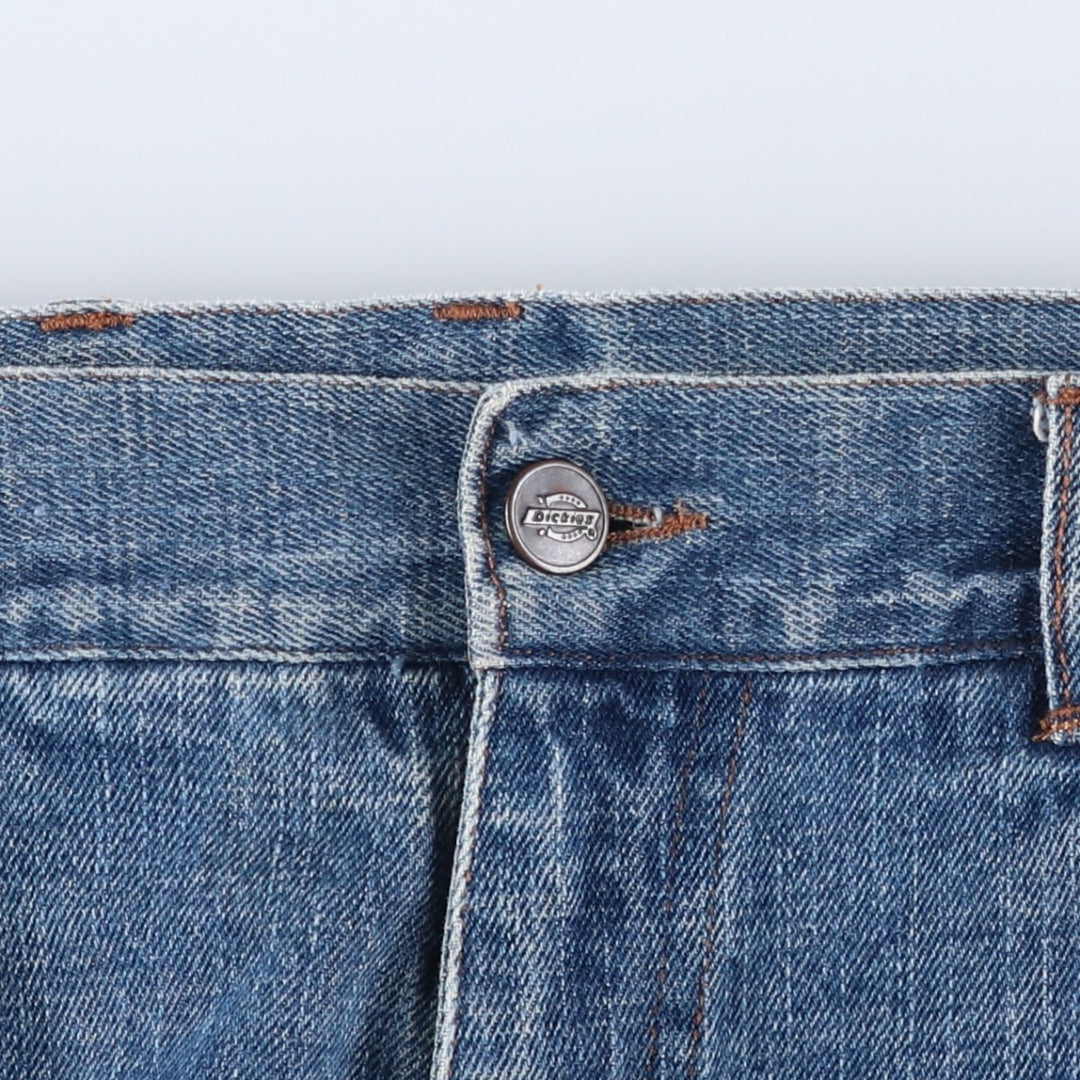 Dickies denim painter shorts, half pants, men's size w34 cotton blue type Vintage Second Hand