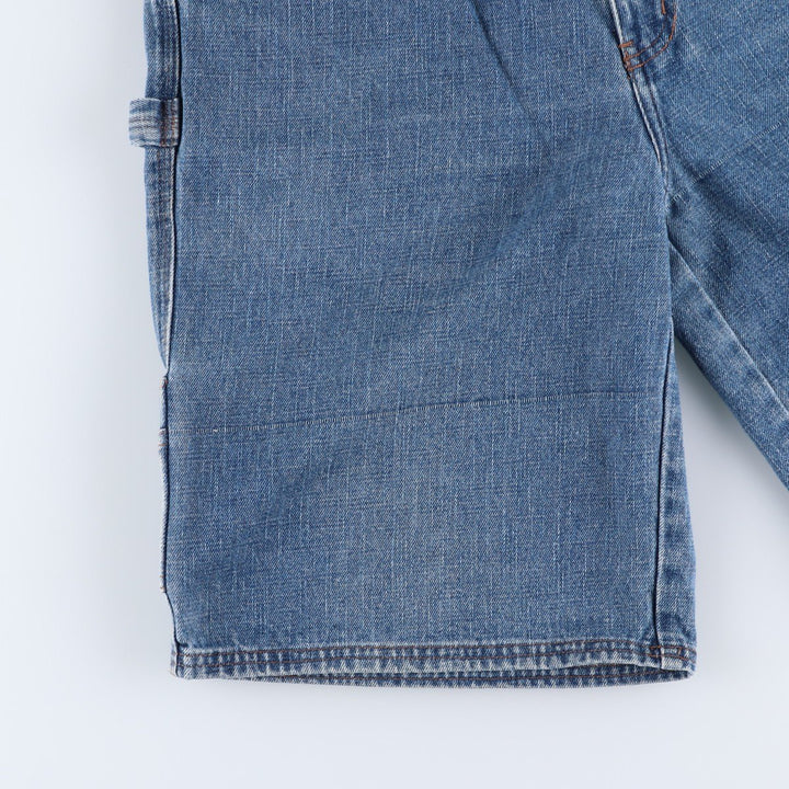 Dickies denim painter shorts, half pants, men's size w34 cotton blue type Vintage Second Hand