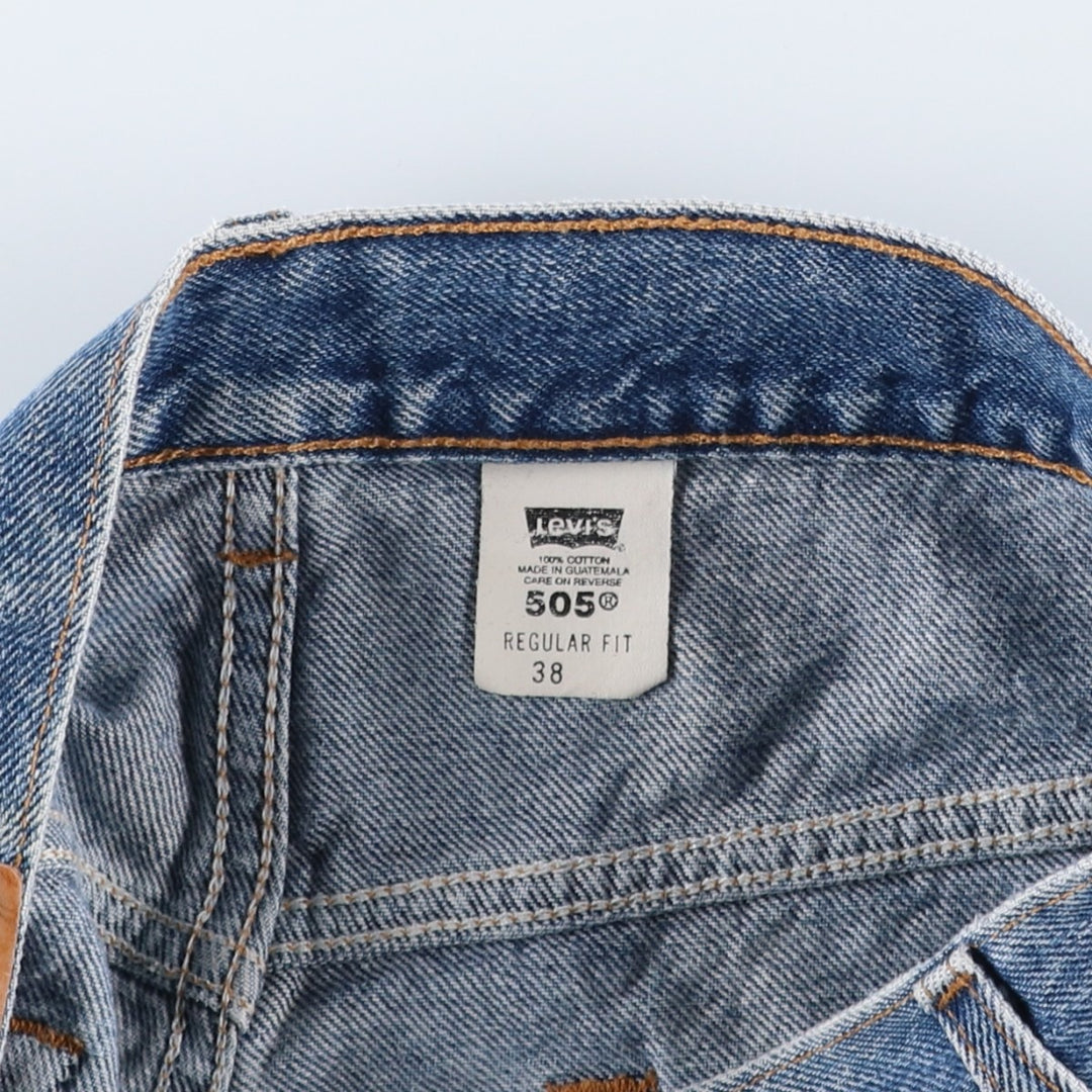2000'S Levi's 505 Regular Fit Denim Shorts, Men's Size 37 cotton blue type Vintage Second Hand