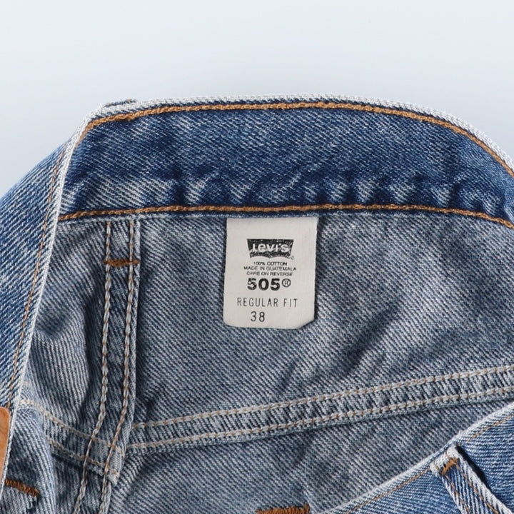 2000'S Levi's 505 Regular Fit Denim Shorts, Men's Size 37 cotton blue type Vintage Second Hand