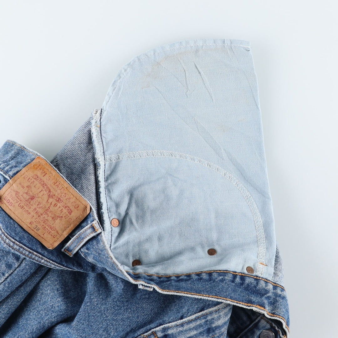 2000'S Levi's 505 Regular Fit Denim Shorts, Men's Size 37 cotton blue type Vintage Second Hand