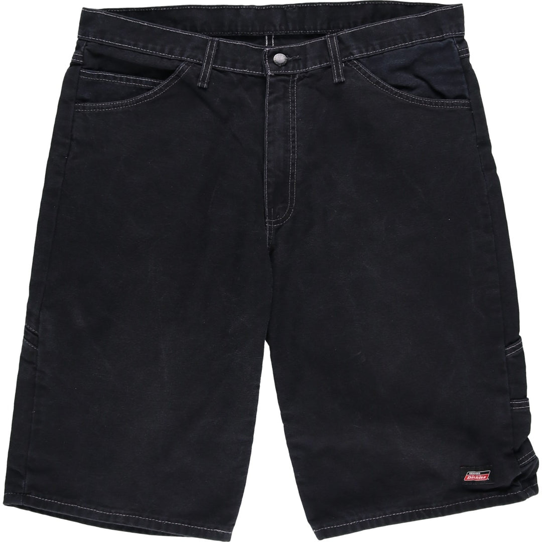 Dickies Black Denim Painter Shorts, Men's, Size W37 cotton black type Vintage Second Hand
